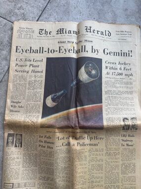 Gemini Giant Step to the Moon 1965 full section coverage